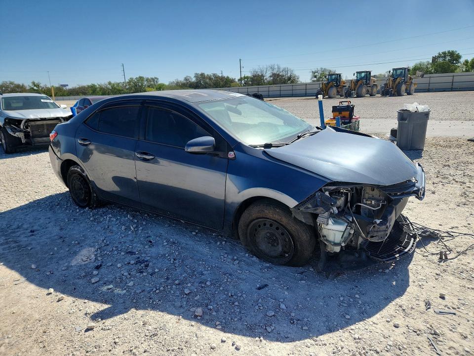 2016 Toyota Corolla VIN 5YFBURHE9GP399833 COPART salvage auction — FRONT END, Tx - Salvage Vehicle Title, sold $1,650 on 2026-07-30 (photo 4)