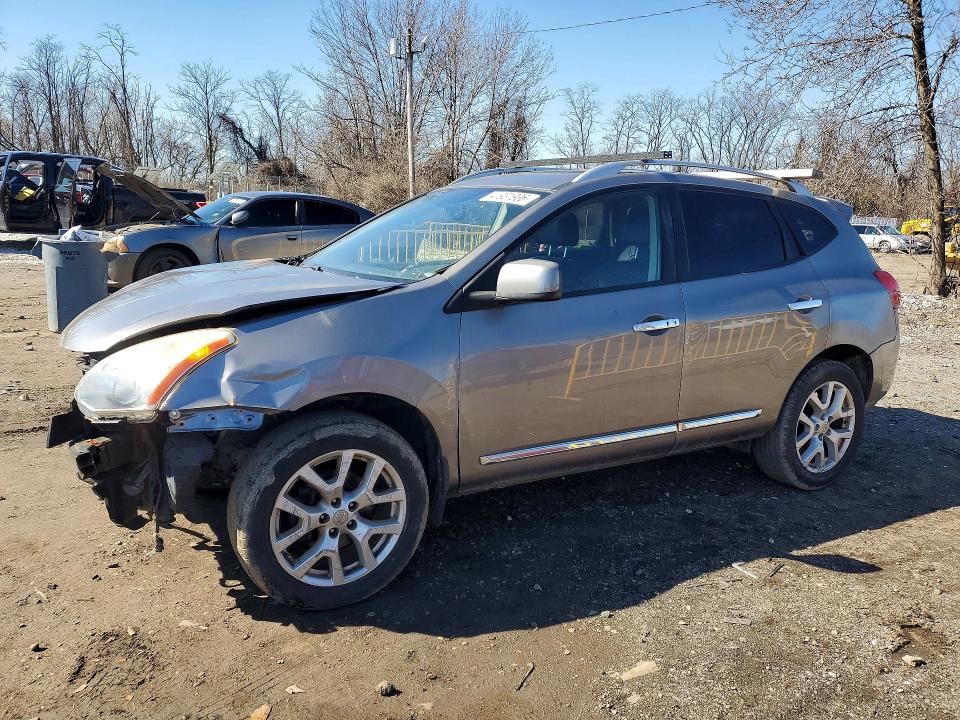 2011 Nissan Rogue VIN JN8AS5MV1BW678259 COPART salvage auction — FRONT END, MD - PARTS ONLY-NO TITLE LETTER, sold $375 on 2026-07-16 (photo 1)