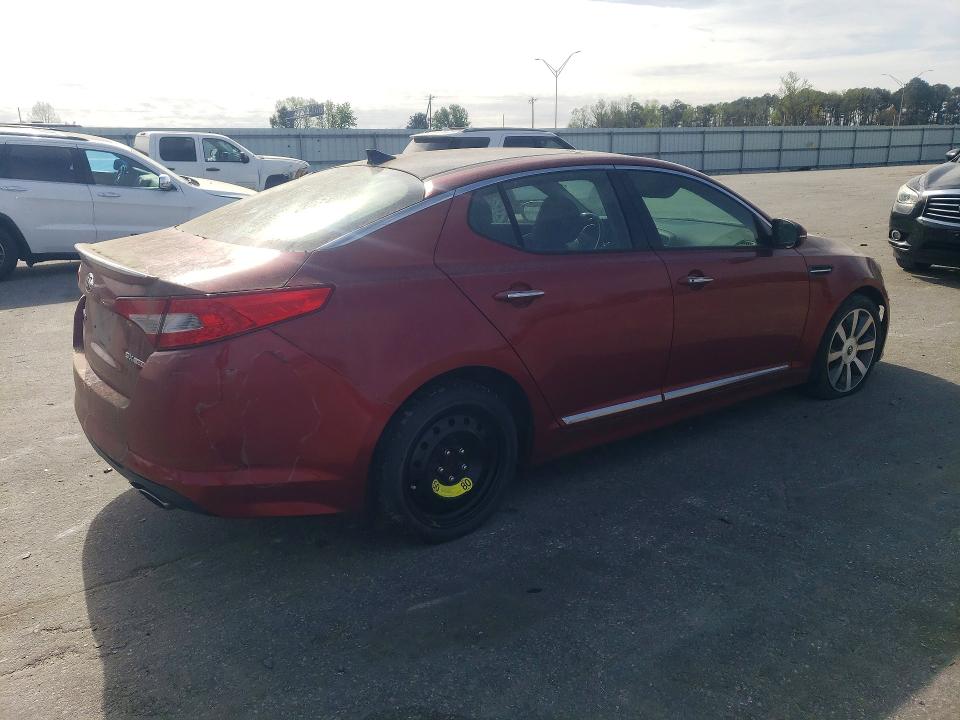2013 Kia Optima VIN 5XXGR4A65DG109671 COPART salvage auction — FRONT END, Nc - Dealer Only Clean Title, sold $1,650 on 2026-07-28 (photo 3)