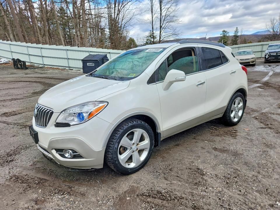 2015 Buick Encore VIN KL4CJGSB0FB051278 COPART salvage auction — WATER/FLOOD, Vt - Cert Of Title-Salvage Vehicle, sold $725 on 2026-07-06 (photo 1)