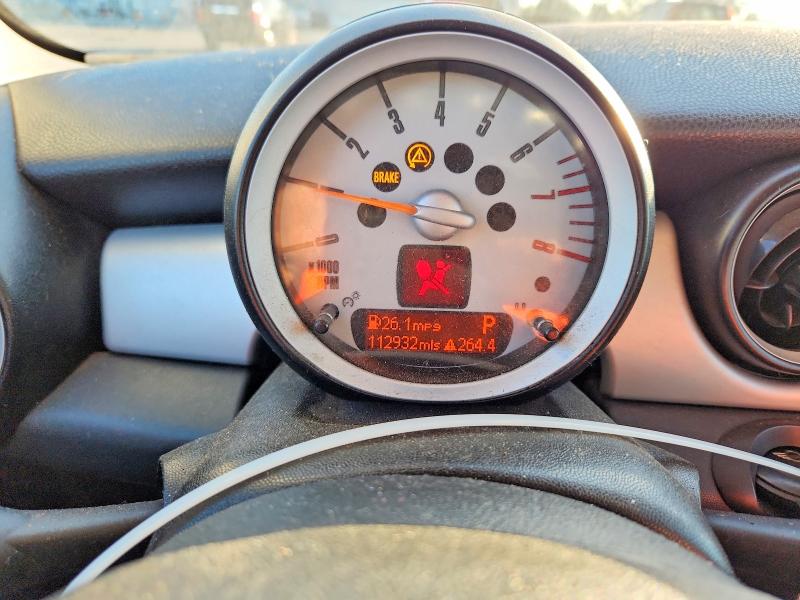 2010 Mini Cooper VIN WMWMF3C56ATZ61675 COPART salvage auction — FRONT END, Ca - Salvage Certificate, sold $875 on 2026-07-16 (photo 9)