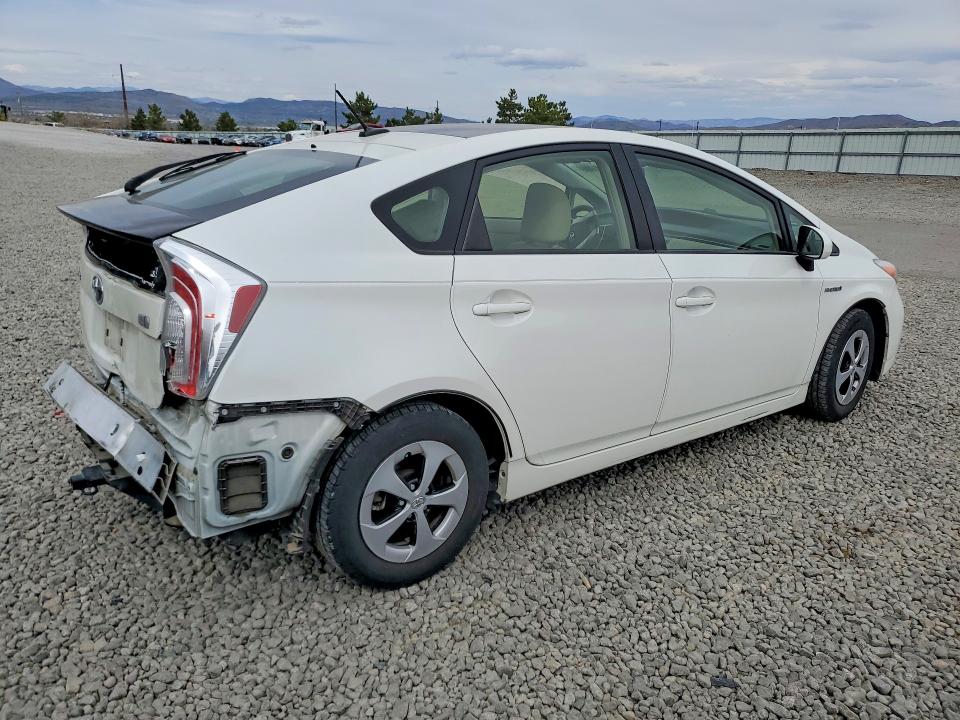 2012 Toyota Prius VIN JTDKN3DU9C5532590 COPART salvage auction — REAR END, NV - SALVAGE TITLE, sold $3,100 on 2026-07-30 (photo 3)