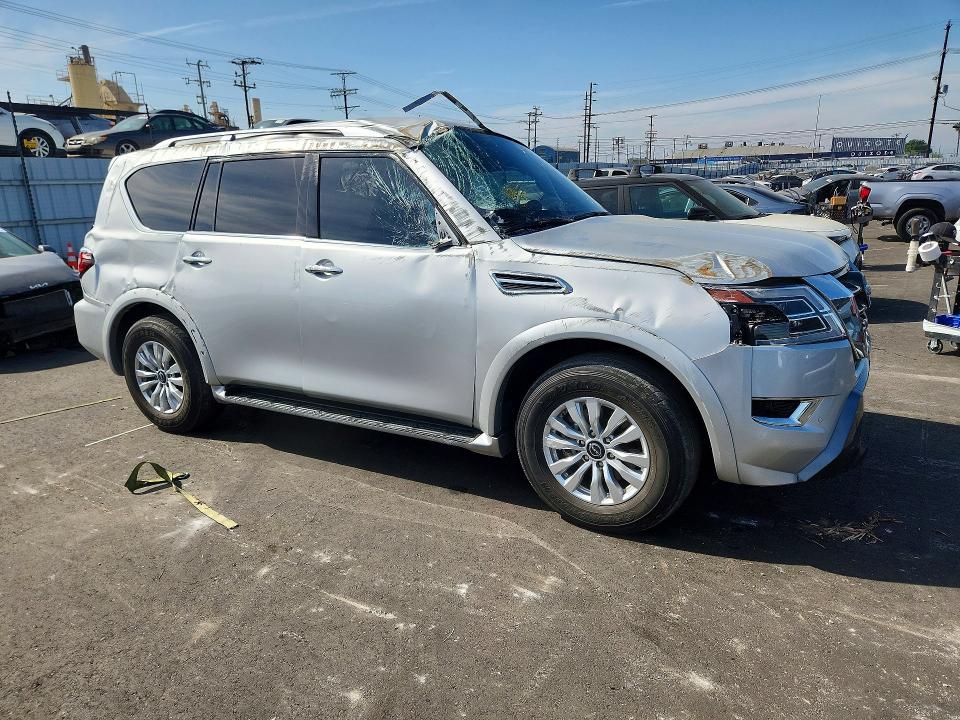 2024 Nissan Armada VIN JN8AY2AC4R9196555 COPART salvage auction — ROLLOVER, Mo - Dis/Dlr/Exp Only Clean Title, sold $11,200 on 2026-07-27 (photo 4)