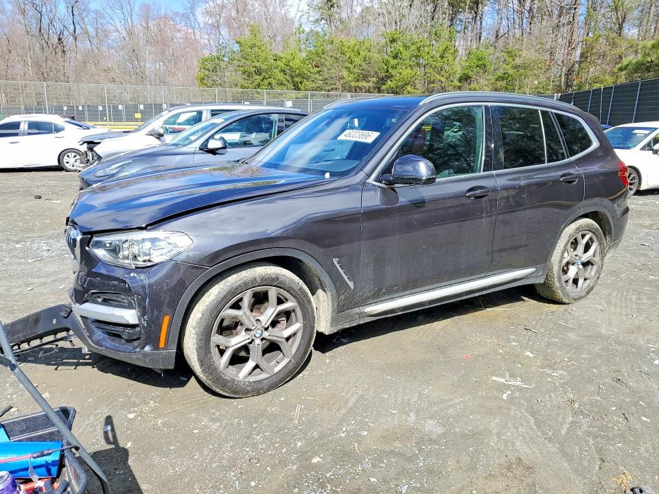 2021 BMW X3 VIN 5UXTY5C01M9G67337 COPART salvage auction — FRONT END, Id - Salvage Certificate Of Title, sold $225 on 2026-07-31 (photo 1)