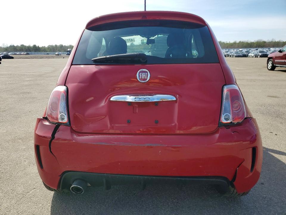 2013 Fiat 500 VIN 3C3CFFHH4DT607265 COPART salvage auction — REAR END, Salvage Title, sold $350 on 2026-08-14 (photo 6)