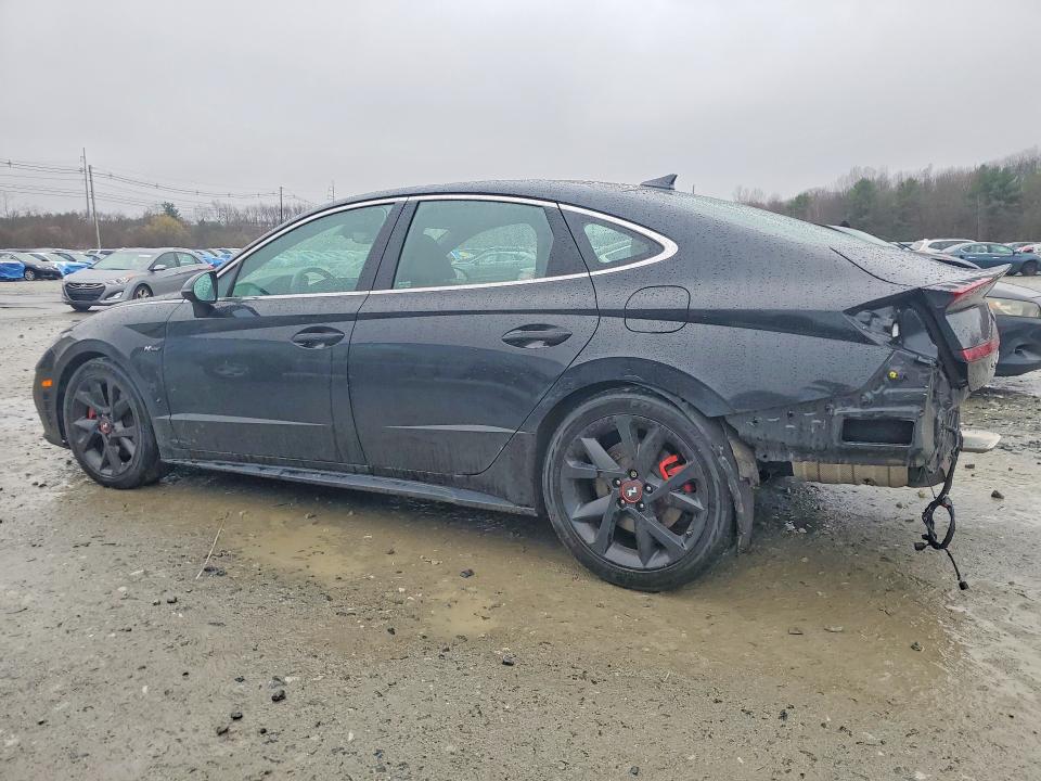 2022 Hyundai Sonata VIN 5NPEK4JC1NH143680 COPART salvage auction — REAR END, Ma - Cert Of Title-Salvage, sold $5,200 on 2026-07-29 (photo 2)