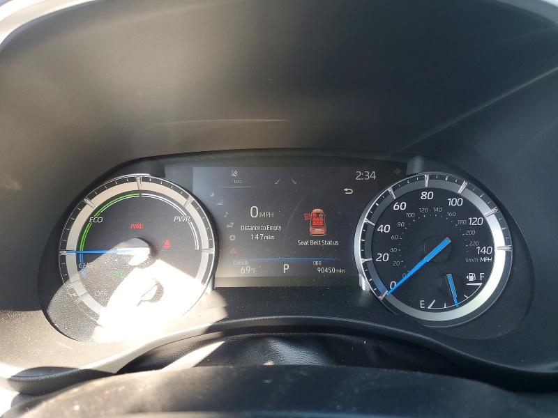 2022 Toyota Highlander VIN 5TDGBRCHXNS543620 COPART salvage auction — HAIL, Il - Salvage Certificate, sold $14,300 on 2026-07-08 (photo 9)