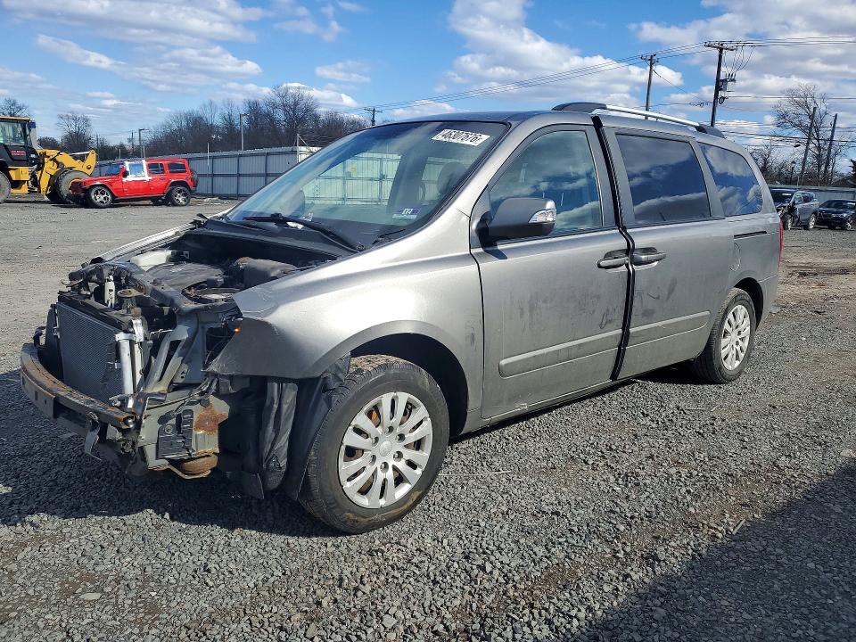2012 Kia SEDONA VIN KNDMG4C73C6434945 COPART salvage auction — FRONT END, Nj - Cert Of Title-Salvage, sold $525 on 2026-07-17 (photo 1)