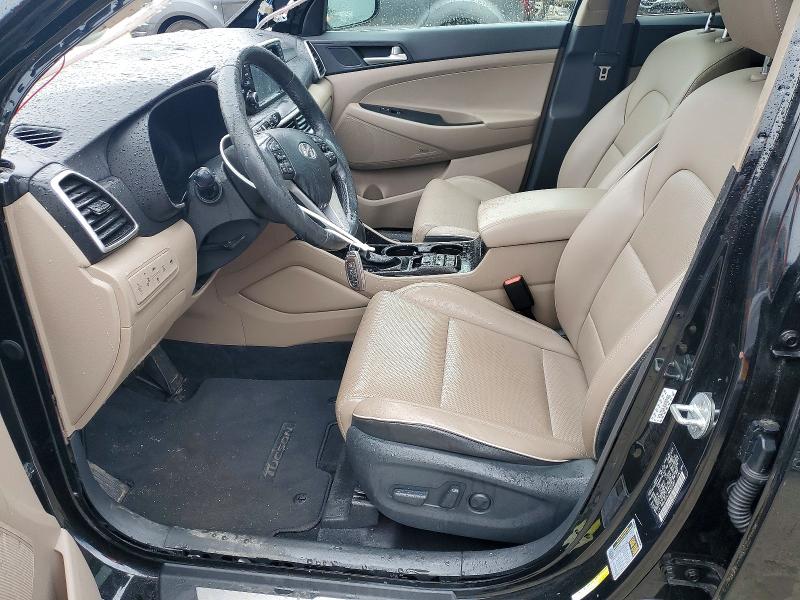 2021 Hyundai Tucson VIN KM8J3CALXMU307367 COPART salvage auction — ROOF, Ma - Cert Of Title-Salvage, sold $6,300 on 2026-07-27 (photo 7)