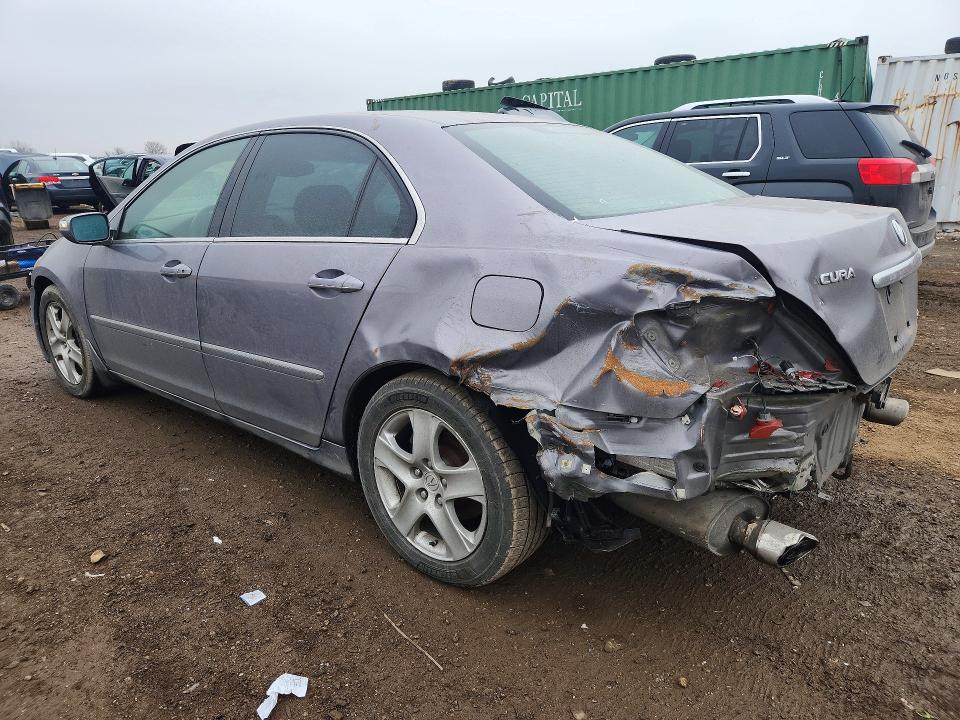 2007 Acura Rl VIN JH4KB16607C002374 COPART salvage auction — REAR END, Il - Salvage Certificate, sold $350 on 2026-07-09 (photo 2)