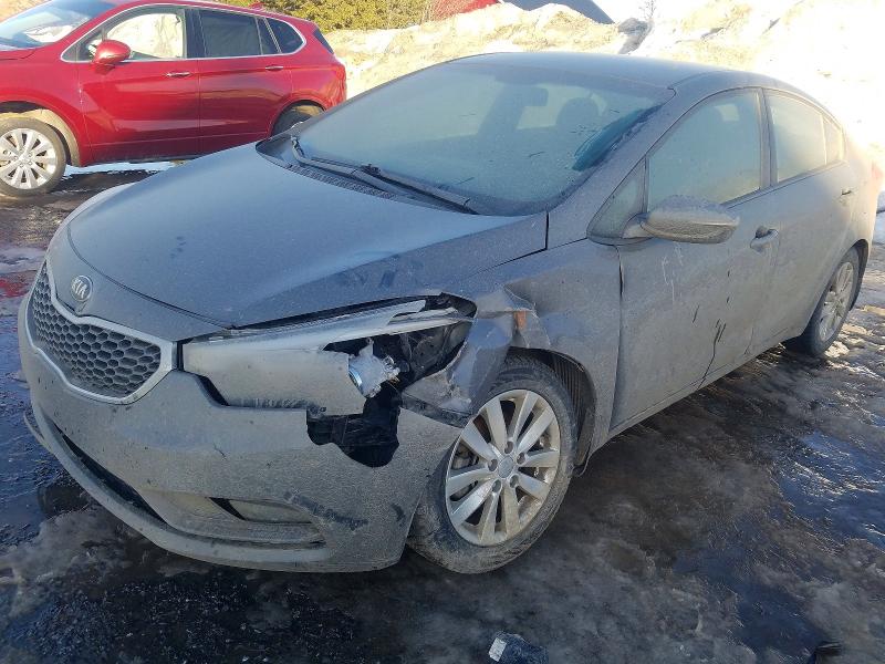 2014 Kia Forte VIN KNAFX4A65E5126295 COPART salvage auction — FRONT END, Qc - Gravement Accidente, sold $1,450 on 2026-07-07 (photo 1)