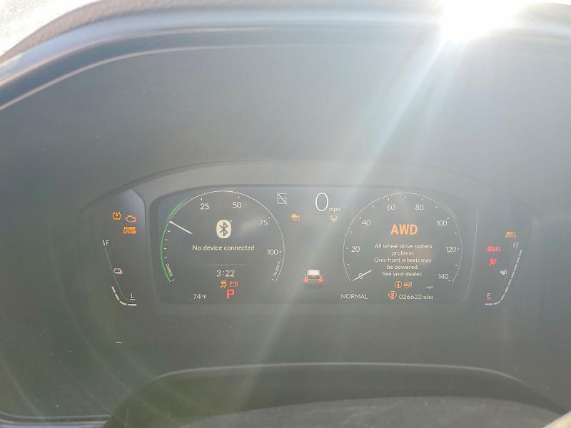 2026 Honda Cr-v VIN 7FARS6H93TE044821 COPART salvage auction — FRONT END, ID - SALVAGE CERTIFICATE OF TITLE, sold $12,500 on 2026-07-14 (photo 9)