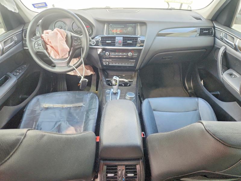 2017 BMW X3 VIN 5UXWX9C32H0T20883 COPART salvage auction — FRONT END, Tx - Salvage Vehicle Title, sold $2,300 on 2026-07-21 (photo 8)