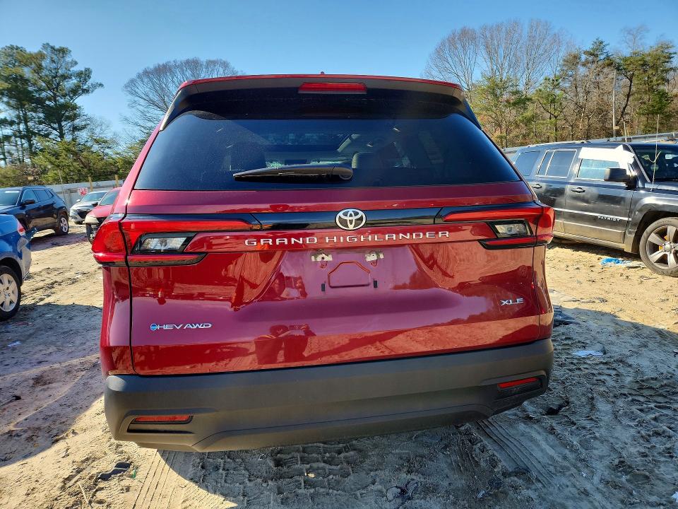 2024 Toyota Highlander VIN 5TDACAB52RS014096 COPART salvage auction — FRONT END, Id - Salvage Certificate Of Title, sold $22,200 on 2026-07-14 (photo 6)