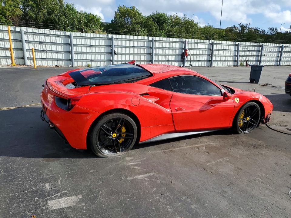 2016 Ferrari 488 gtb VIN ZFF79ALA5G0217425 COPART salvage auction — ALL OVER, Fl - Cert Of Title Slvg Rebuildable, sold $93,500 on 2026-07-29 (photo 3)