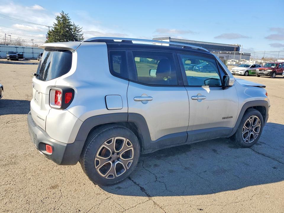 2015 Jeep Renegade VIN ZACCJADT6FPC37857 COPART salvage auction — FRONT END, In - Cert Of Title-Salvage Title, sold $1,650 on 2026-08-21 (photo 3)
