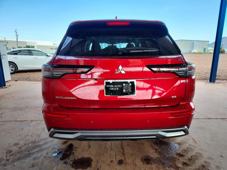 2025 Mitsubishi Outlander VIN JA4J3VA82SZ030509 COPART salvage auction — FRONT END, Az - Cert Of Title - Salvage, sold $8,700 on 2026-07-02 (photo 6)