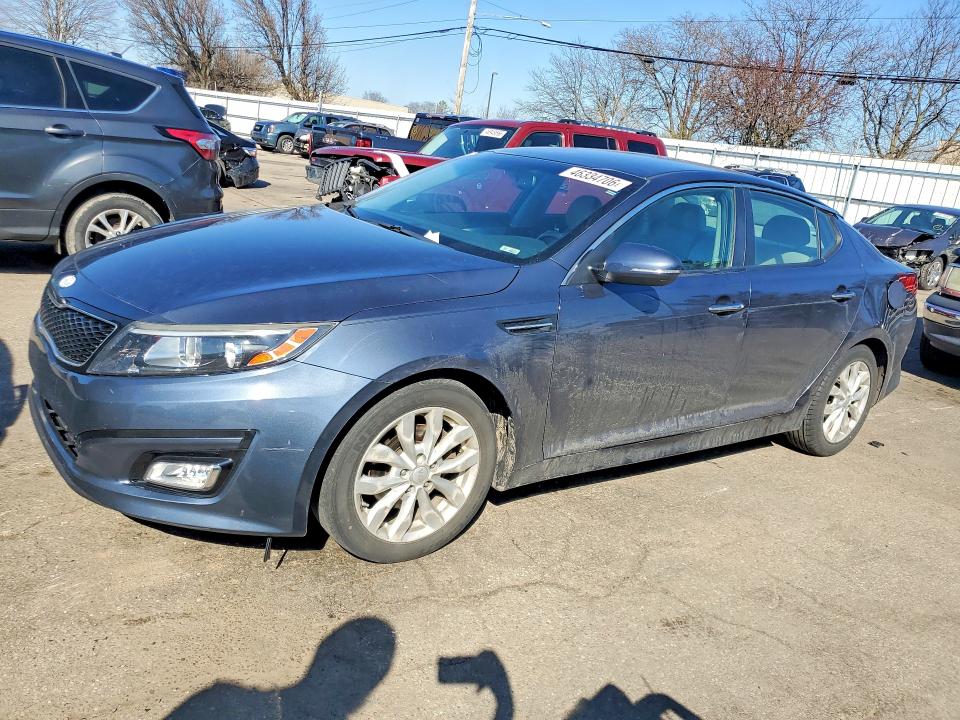 2015 Kia Optima VIN 5XXGN4A70FG445204 COPART salvage auction — REAR END, Salvage Title, sold $900 on 2026-07-22 (photo 1)