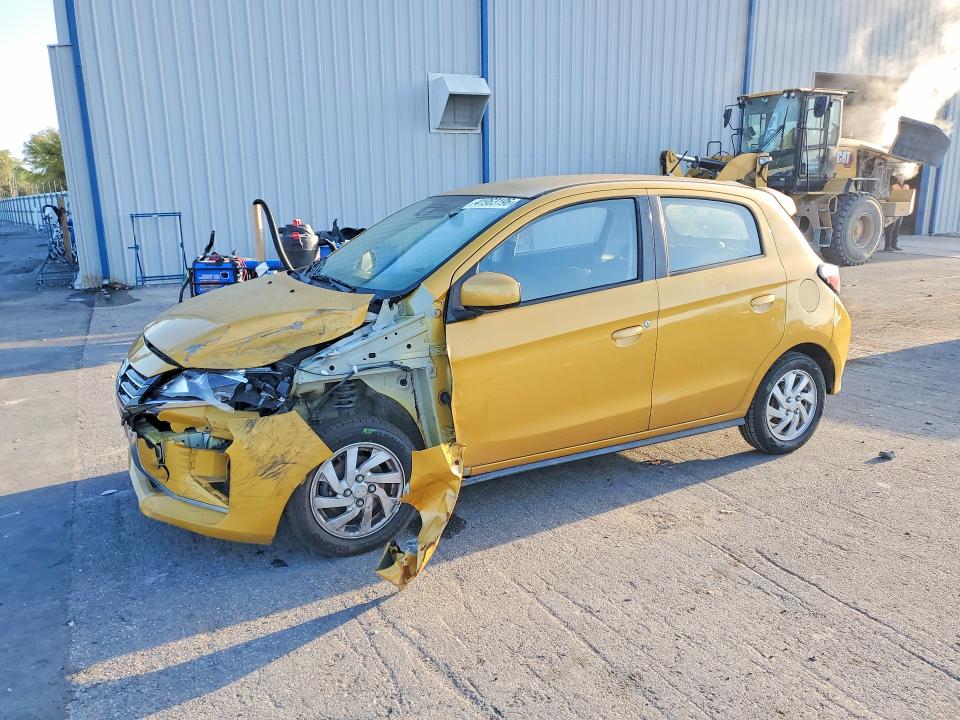2022 Mitsubishi Mirage VIN ML32AUHJ3NH005778 COPART salvage auction — FRONT END, Salvage Title, sold $250 on 2026-07-27 (photo 1)