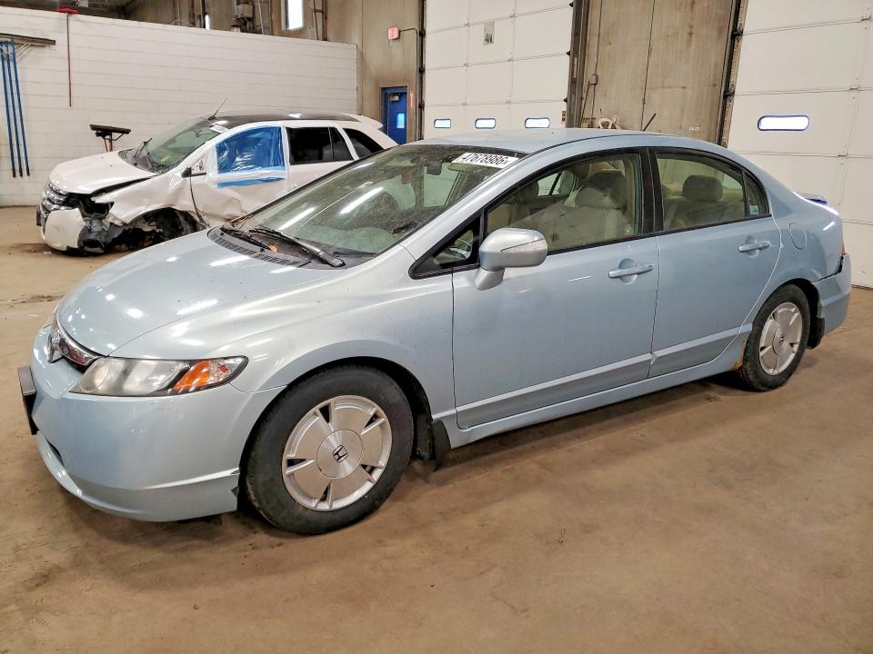 2008 Honda Civic hybrid VIN JHMFA36228S010478 COPART salvage auction — REAR END, Mn - Certificate Of Title, sold $875 on 2026-07-28 (photo 1)