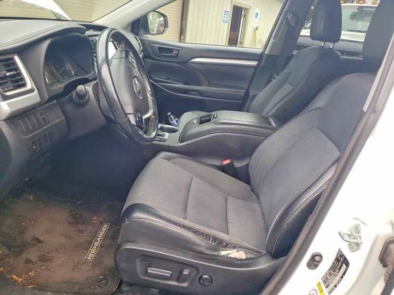 2016 Toyota Highlander VIN 5TDBKRFH1GS315787 COPART salvage auction — FRONT END, Hi - Certificate Of Salvage, sold $3,750 on 2026-07-06 (photo 7)
