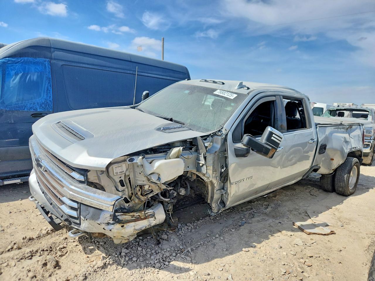 2022 Chevrolet VIN 1GC4YVEY8NF270409 COPART salvage auction — Front End, TX - SALVAGE VEHICLE TITLE, sold $16,300 on 2026-03-11 (photo 1)