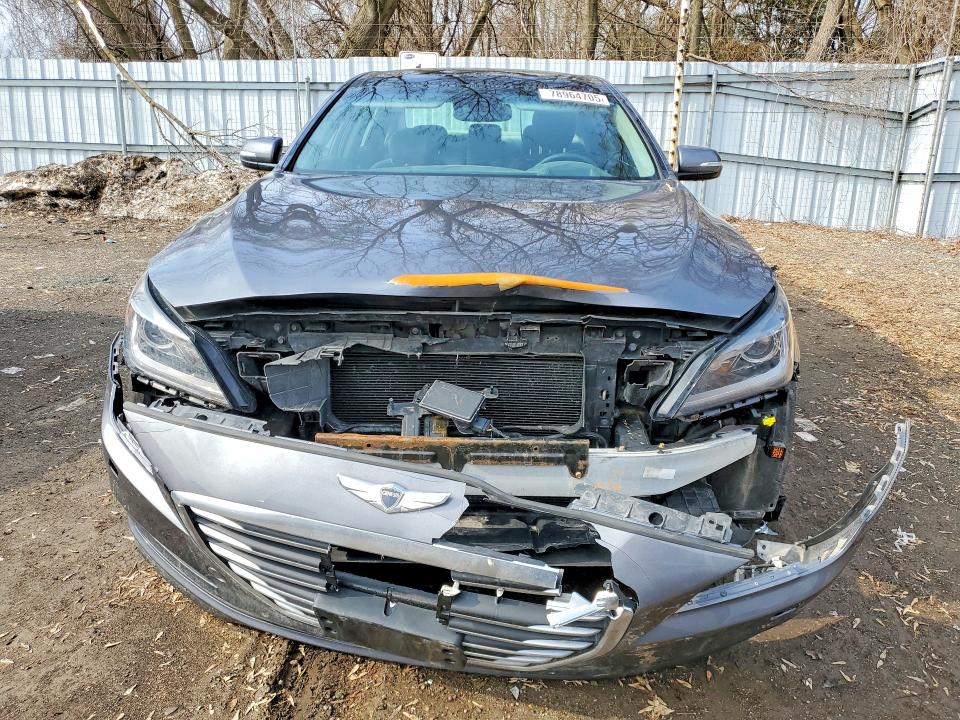 2015 Hyundai Genesis VIN KMHGN4JF6FU017537 COPART salvage auction — FRONT END, Salvage Title, sold $375 on 2026-07-23 (photo 5)