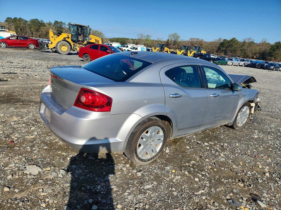 2013 Dodge Avenger VIN 1C3CDZAG2DN751051 COPART salvage auction — FRONT END, GA - CERT OF TITLE-SALVAGE, sold $325 on 2026-07-02 (photo 3)