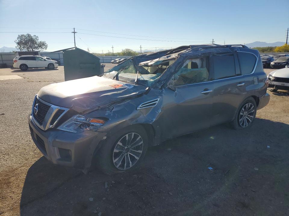 2020 Nissan Armada VIN JN8AY2NC8LX516439 COPART salvage auction — ROLLOVER, Id - Salvage Certificate Of Title, sold $2,650 on 2026-07-06 (photo 1)