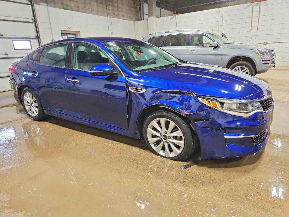 2018 Kia Optima VIN 5XXGT4L30JG255654 COPART salvage auction — FRONT END, Mi - Certificate Of Title, sold $4,450 on 2026-07-07 (photo 4)