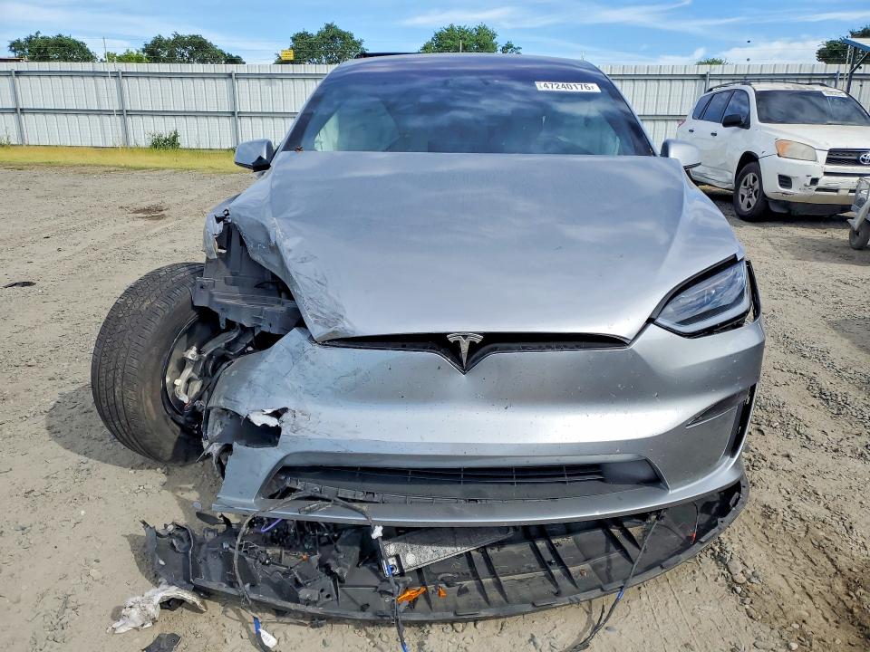 2024 Tesla Model x VIN 7SAXCDE58RF449249 COPART salvage auction — FRONT END, Wv - Salvage Certificate, sold $13,800 on 2026-07-09 (photo 5)