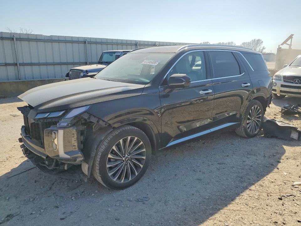 2023 Hyundai Palisade VIN KM8R74GEXPU508194 COPART salvage auction — FRONT END, Ks - Cert Of Title-Salvage, sold $9,800 on 2026-07-09 (photo 1)
