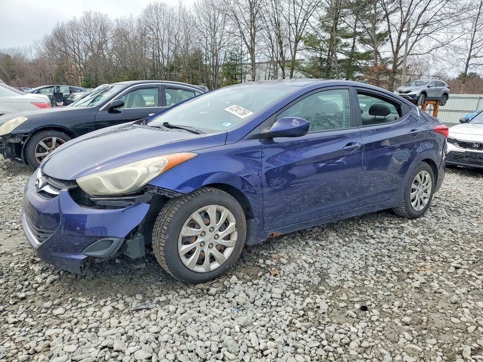 2011 Hyundai Elantra VIN 5NPDH4AE3BH031860 COPART salvage auction — FRONT END, Ma - Cert Of Title-Salvage, sold $425 on 2026-07-06 (photo 1)