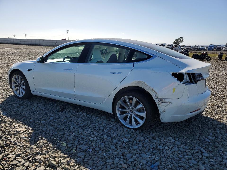 2018 Tesla Model 3 VIN 5YJ3E1EAXJF169595 COPART salvage auction — FRONT END, Salvage Title, sold $5,200 on 2026-07-16 (photo 2)