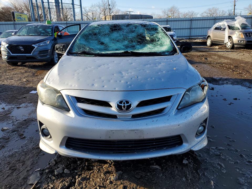 2013 Toyota Corolla VIN 5YFBU4EE4DP210332 COPART salvage auction — HAIL, Ut - Salvage Certificate, sold $2,200 on 2026-07-06 (photo 5)