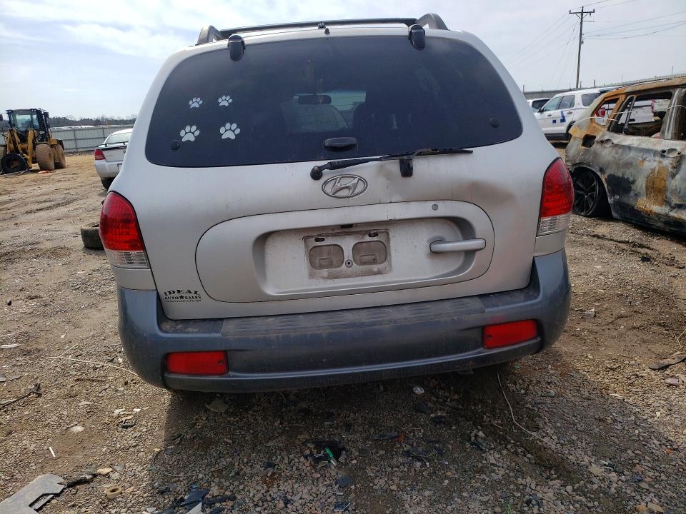 2005 Hyundai Santa fe VIN KM8SC13D15U946513 COPART salvage auction — FRONT END, Va - Cert Of Title - Salvage, sold $150 on 2026-07-06 (photo 6)