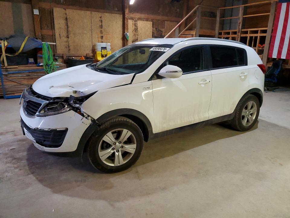 2013 Kia Sportage VIN KNDPBCA20D7518911 COPART salvage auction — FRONT END, Sd - Certificate Of Title, sold $1,100 on 2026-07-28 (photo 1)