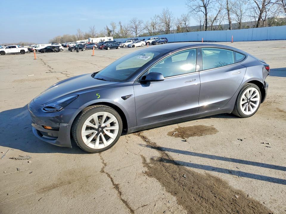 2023 Tesla Model 3 VIN 5YJ3E1EA4PF703442 COPART salvage auction — FRONT END, MO, sold $2,150 on 2026-07-28 (photo 1)