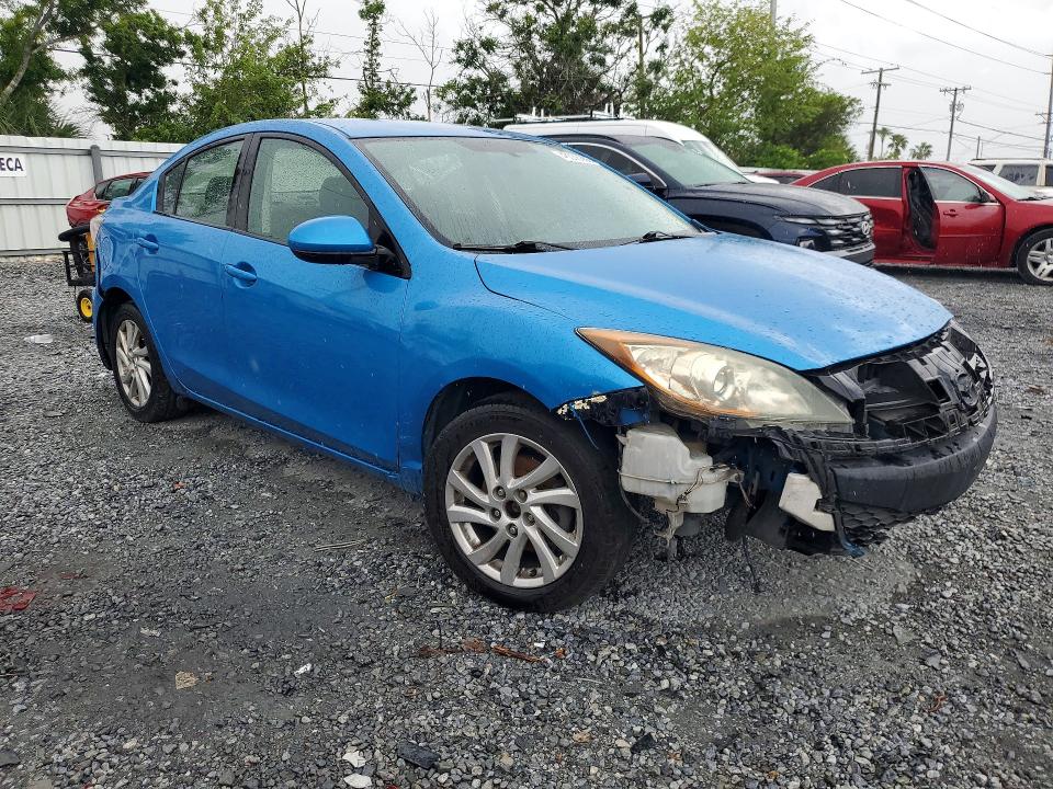 2012 Mazda 3 VIN JM1BL1V7XC1617528 COPART salvage auction — FRONT END, Fl - Certificate Of Destruction, sold $375 on 2026-07-07 (photo 4)