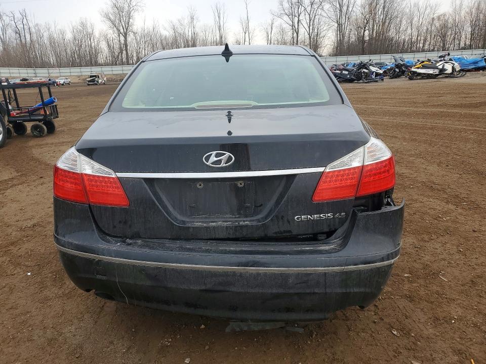 2011 Hyundai Genesis VIN KMHGC4DF5BU114515 COPART salvage auction — REAR END, Mi - Certificate Of Title, sold $500 on 2026-07-22 (photo 6)
