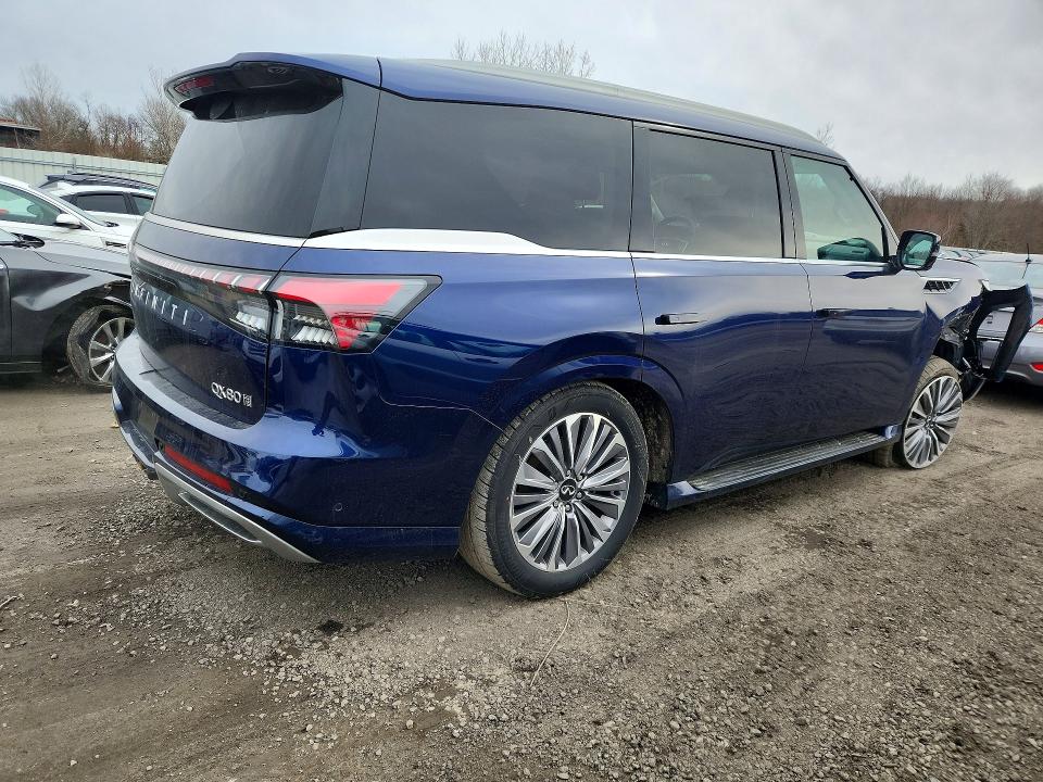 2025 Infiniti Qx80 VIN JN8AZ3BE5S9700278 COPART salvage auction — FRONT END, Ma - Cert Of Title-Salvage, sold $38,750 on 2026-07-22 (photo 3)