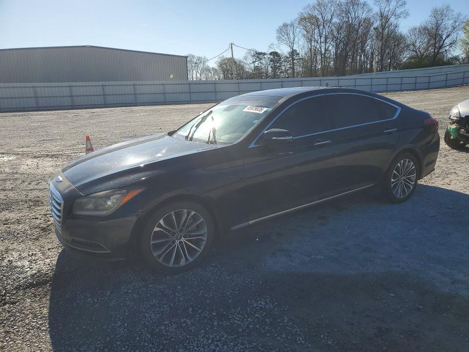 2015 Hyundai Genesis VIN KMHGN4JE0FU101702 COPART salvage auction — VANDALISM, Nc - Salvage Certificate Of Title, sold $175 on 2026-07-29 (photo 1)
