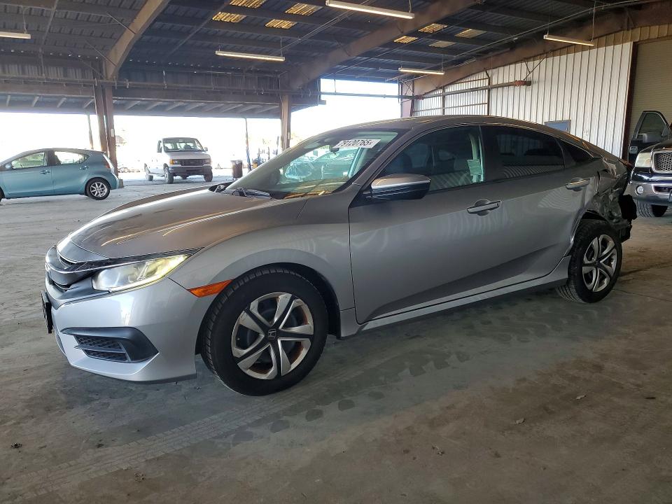 2016 Honda Civic VIN 19XFC2F5XGE230713 COPART salvage auction — REAR END, Ca - Salvage Certificate, sold $4,450 on 2026-07-30 (photo 1)
