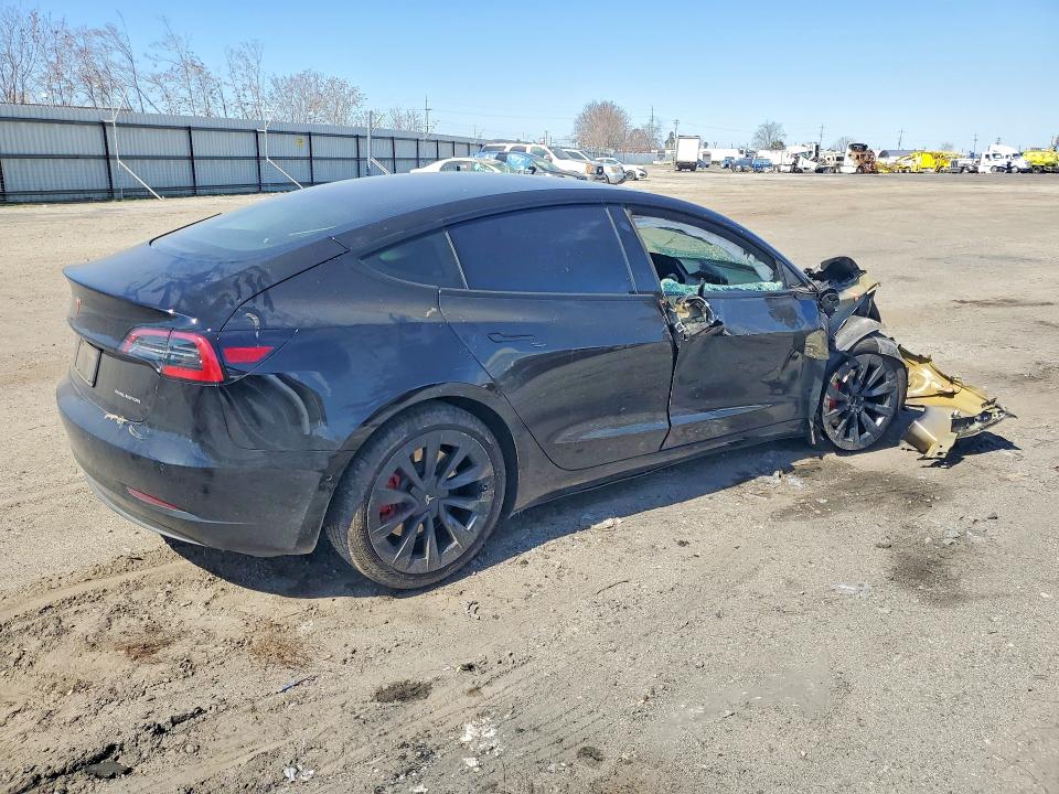 2021 Tesla Model 3 VIN 5YJ3E1EBXMF980200 COPART salvage auction — FRONT END, Ca - Salvage Certificate, sold $225 on 2026-07-24 (photo 3)