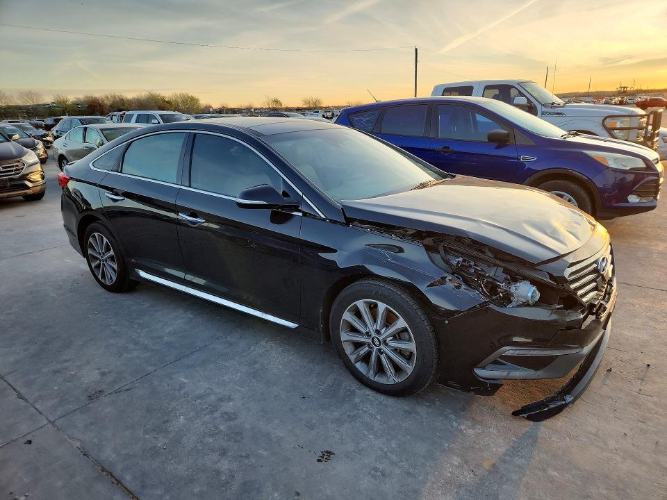 2016 Hyundai Sonata VIN 5NPE34AF8GH324012 COPART salvage auction — FRONT END, Salvage Title, sold $1,350 on 2026-07-30 (photo 4)