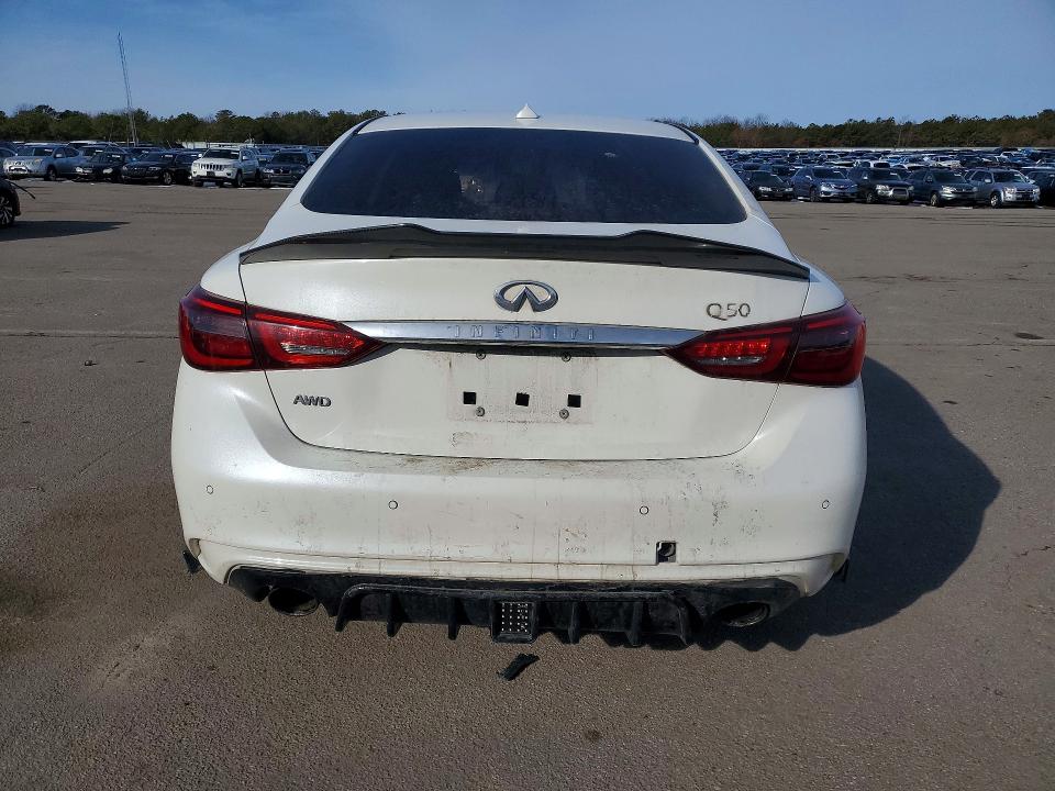 2018 Infiniti Q50 VIN JN1EV7AR4JM440524 COPART salvage auction — FRONT END, Ny - Mv907A-Parts Only, sold $1,000 on 2026-07-27 (photo 6)