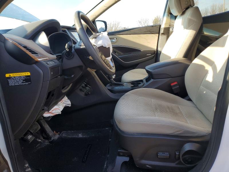 2016 Hyundai Santa fe VIN 5XYZU3LB3GG343805 COPART salvage auction — FRONT END, Id - Salvage Certificate Of Title, sold $2,150 on 2026-07-06 (photo 7)