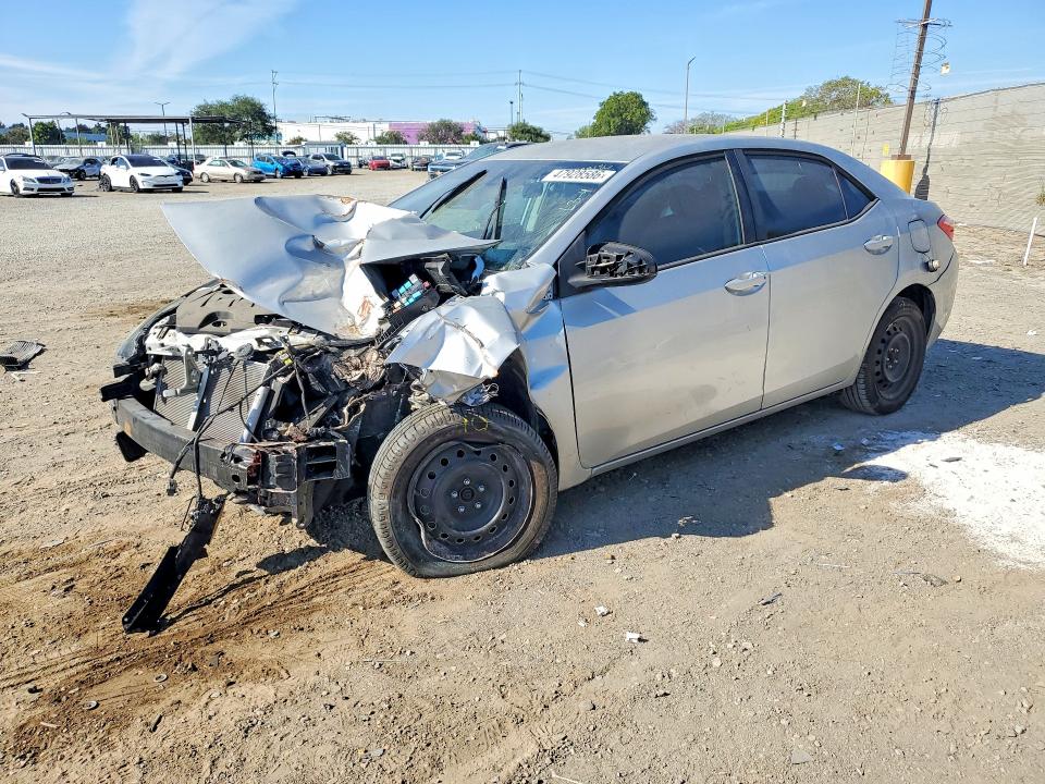 2019 Toyota Corolla VIN 5YFBURHE6KP949711 COPART salvage auction — FRONT END, Ca - Salvage Certificate, sold $1,300 on 2026-07-21 (photo 1)