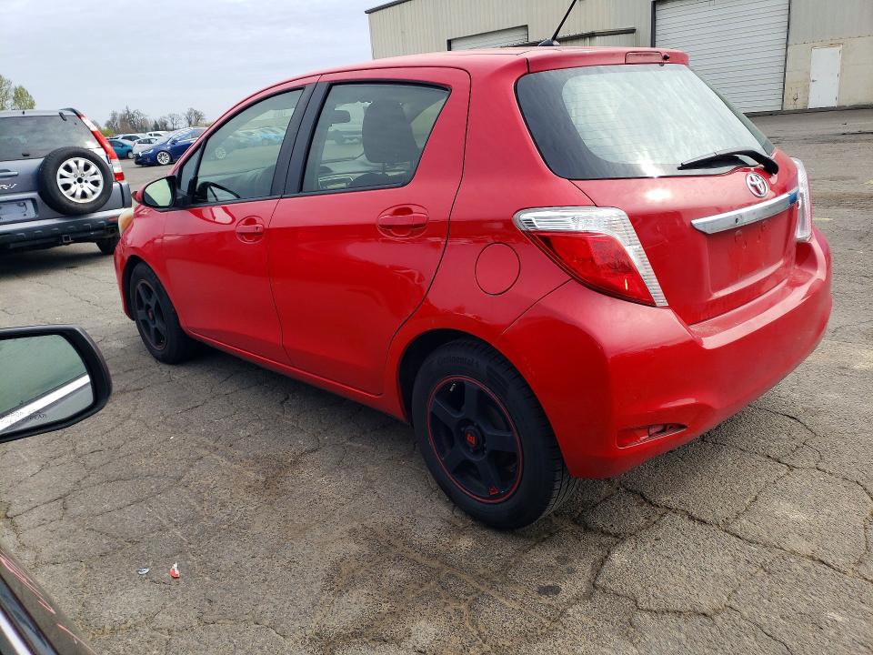 2012 Toyota Yaris VIN JTDKTUD36CD526819 COPART salvage auction — FRONT END, Or - Lien Papers Salvage, sold $250 on 2026-07-27 (photo 2)