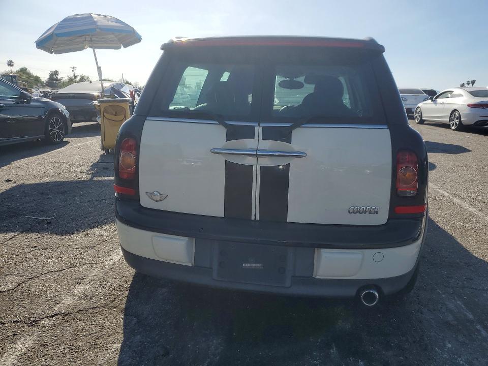 2008 Mini Cooper clubman VIN WMWML33588TN66271 COPART salvage auction — FRONT END, Ca - Dis/Dlr/Exp App For Dup Clean, sold $300 on 2026-07-17 (photo 6)